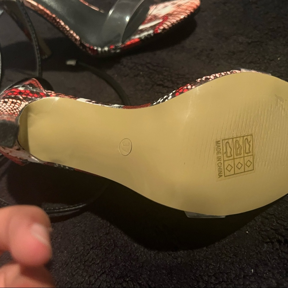 Stiletto heeled strappy sandals